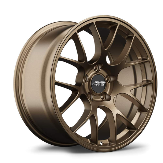 Apex EC-7 Alloy Wheel 18x11 ET52 5x114.3mm Satin Bronze 70.5mm CB